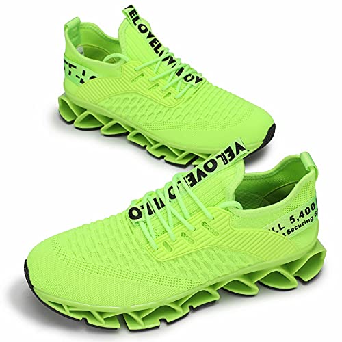 Image of Vooncosir Men's Fashion Sneakers Breathable Mesh Running Shoes Blade Non Slip Soft Sole Casual Athletic Walking Shoes