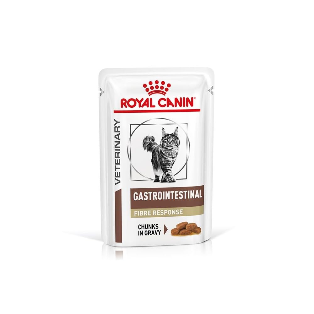 Royal Canin Gastro Intestinal Fibre Response | 12 x 85 g | Complete Diet Food for Adult Cats | For Cats with Chronic Constipation or Similar Gastrointestinal Problems