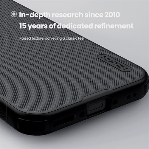 Image of Nillkin Case for Oppo Find X9 (6.59 inch Inch) Super Frosted Shield Pro Magnetic Hard Back Soft Border (PC + TPU) Cover Raised Bezel Camera Protect Black Color