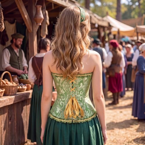 Image of frawirshau Women's Overbust Costume Corset Renaissance Victorian