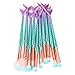 ARALOR Mermaid Makeup Brushes Set 11pcs 2018 NEW Mermaid Plastic Handle High Density Soft Nylon Bristles Eyebrow Eyeliner Eyeshadow Bottom Blush Brushes