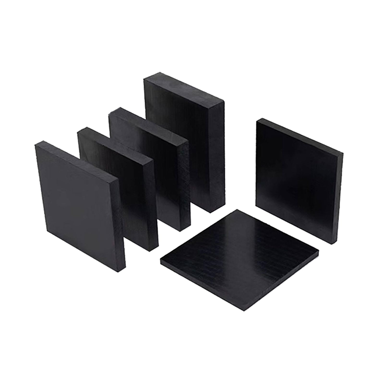 Pannello ABS Plastica Nera 500 x 500 mm Lastra Rigida Resistente Opaca Styrene per DIY Bricolage Modellismo Montaggio Progetti Artistici Officina Casa Industriale,500mm*500mm*10mm