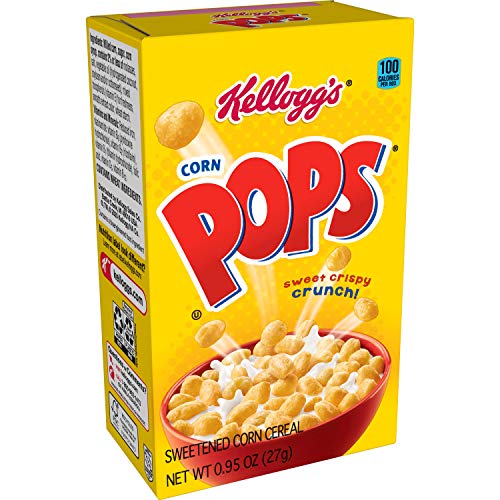 Kellogg’s Corn Pops, Breakfast Cereal, Original, Single Serve, 0.95 oz Box(Pack of 70)