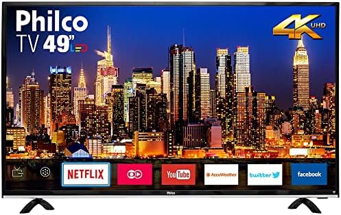 Smart TV LED 49" 4K PTV49F68DSWN, Wi-Fi, 3 HDMI, USB, MidiaCast e ...