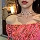 Nayyana 8-teiliges Choker-Halsketten-Set für Frauen, Samt-Choker, Spitzen-Choker-Halsketten, schwarzes Spitzen-Choker-Set, Daisy-Choker-Halskette, Gothic-Choker, Punk-Spitzen-Choker