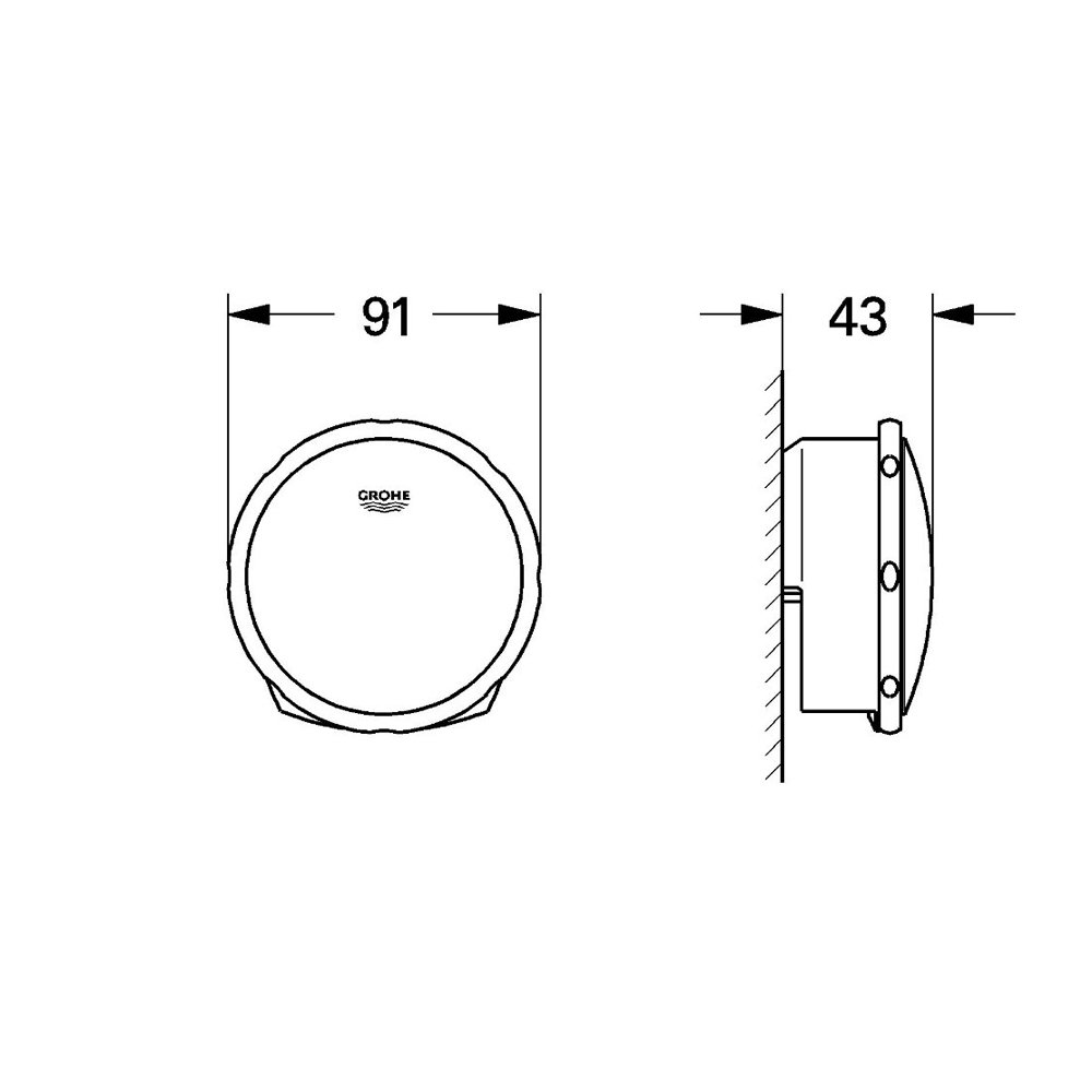 Grohe - 19952000 - Ondus Accessoires - Talentofill Set de finition