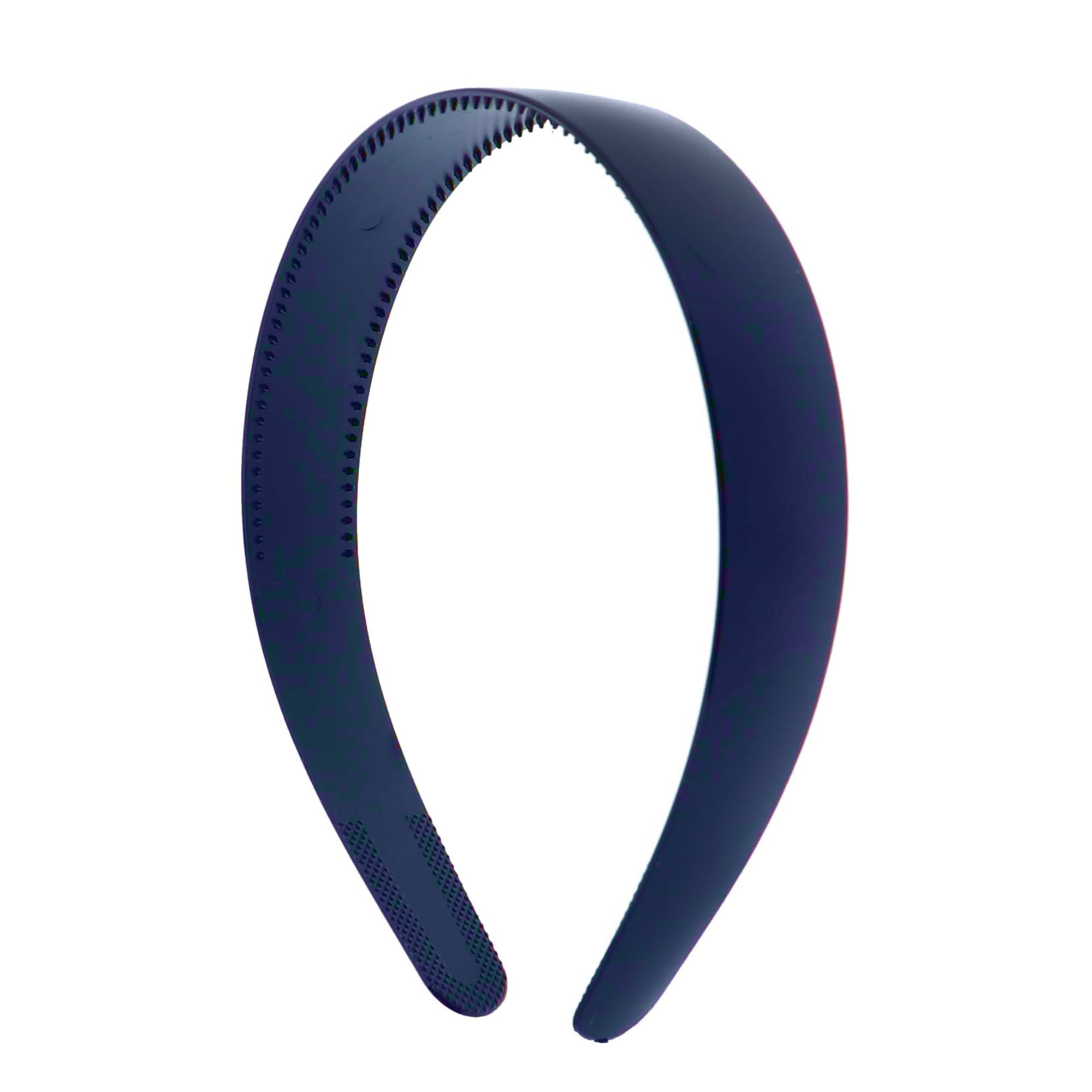 Motique Accessories Navy 1 Inch Plastic Hard Headband with Teeth Head band Women Girls