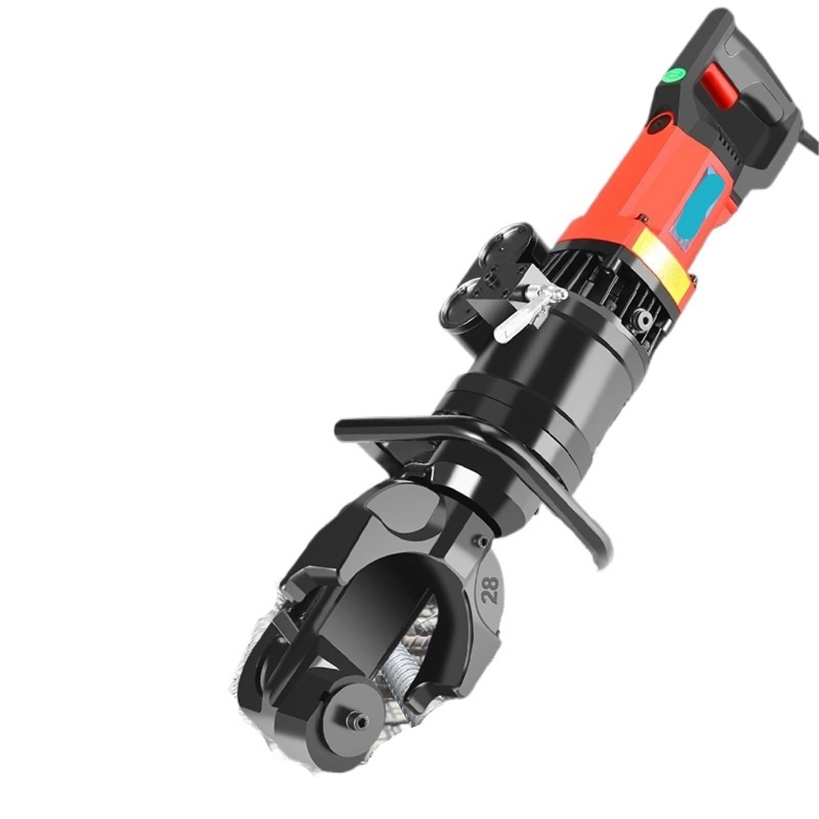 Rebar Bender, Fully Automatic Handheld Hydraulic Rebar Bending Machine, Portable, Small(XD-28)