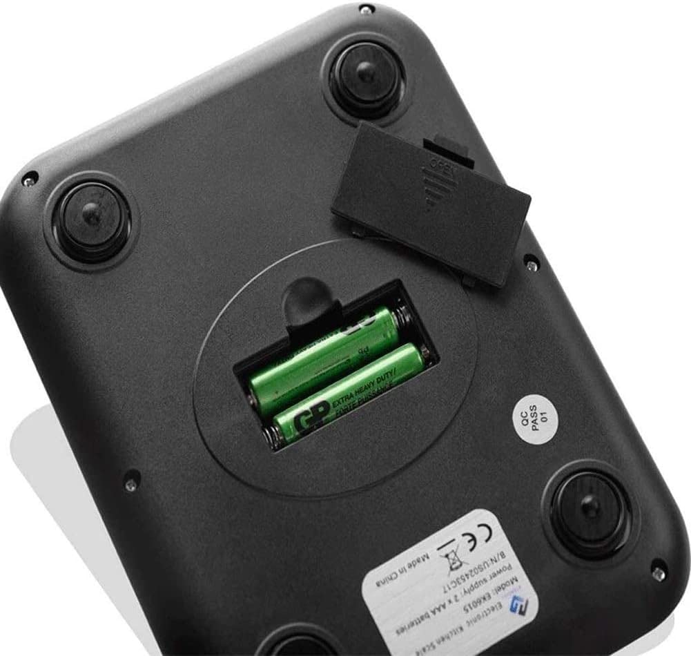 Kitchen Wlectronic Lebensmittelwaage Digitale LCD-Anzeige Elektronische Waage Edelstahl Küchenwaage Gewicht Taschenwaage Lebensmittelwaage 5kg/1g Waage