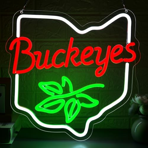 University Neon Sign for Wall Decor University Neon Light for Man Cave Dimmable Football Team LED Light Up Sign for Dorm Bedroom Home Bar Club Party Birthday Gifts Wall Art Size12.9 * 12.9In(TWP027)