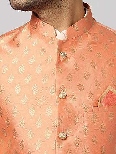 Image of Uri and MacKenzie Men's Silk Blend Kurta Pajama with Designer Ethnic Nehru Jacket /Modi Jacket