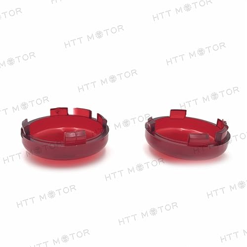 Miniatura 3 de HTTMT MT293-002-COVER- Tapa de lente de señal de giro superior rojo transparente compatible con 00-13 H-D Softail Dyna Glide Sportster