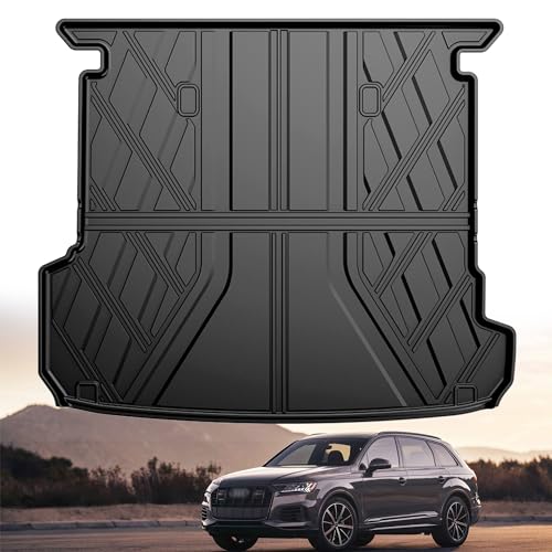 Original 2017-2024 2025 Q7/SQ7 Cargo Liner for Audi Q7 All Models - Custom Fit All Weather Protection Trunk Mat - 3D Shaped Laser Measured Cargo Mat for Audi Q7 2017-2025