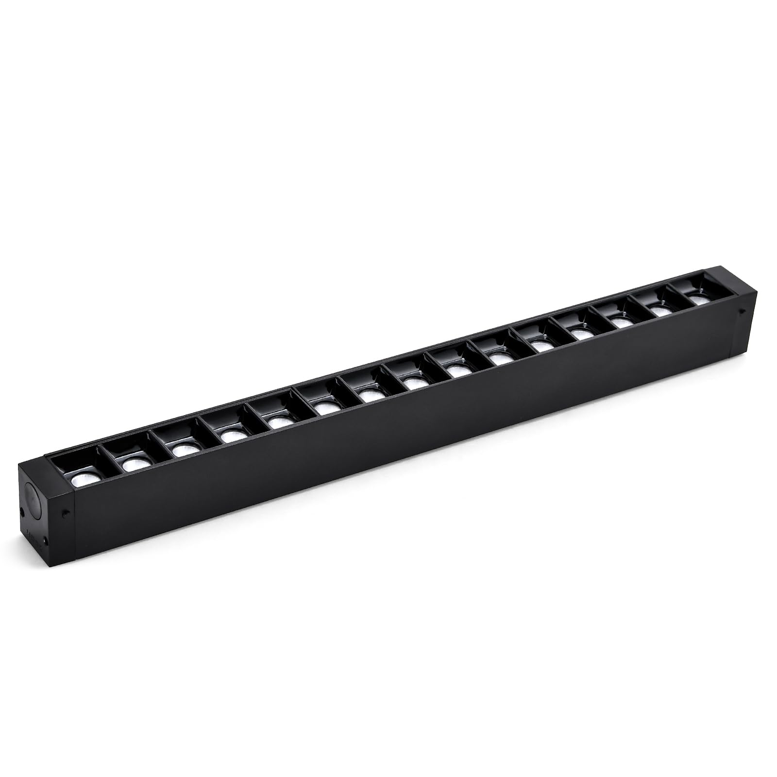 SCON Tête d'Éclairage LED Noir Projecteur Barre 24V 15W pour Système d'Éclairage sur Rail Magnétique,Spot linéaire Dimmable ou Non-Dim et CCT au choix (CRI 93/3000K/4000K/5000K/30°)