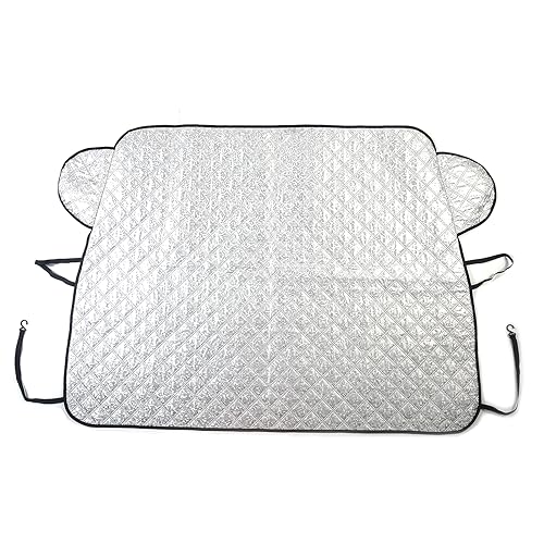 Image of Windshield Cover Compatible with Land Rover Range Rover Vogue 2023+, for Ice and Snow, Ice, UV & Frost Wiper Mirror Protector Windproof Sunshade Cover Accessories