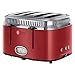 Produktbild Russell Hobbs 21690-56 4-Schlitz-Toaster Retro Ribbon Red, Retro Countdown-Anzeige, Schnell-Toast-Technologie, 2400 Watt, rot