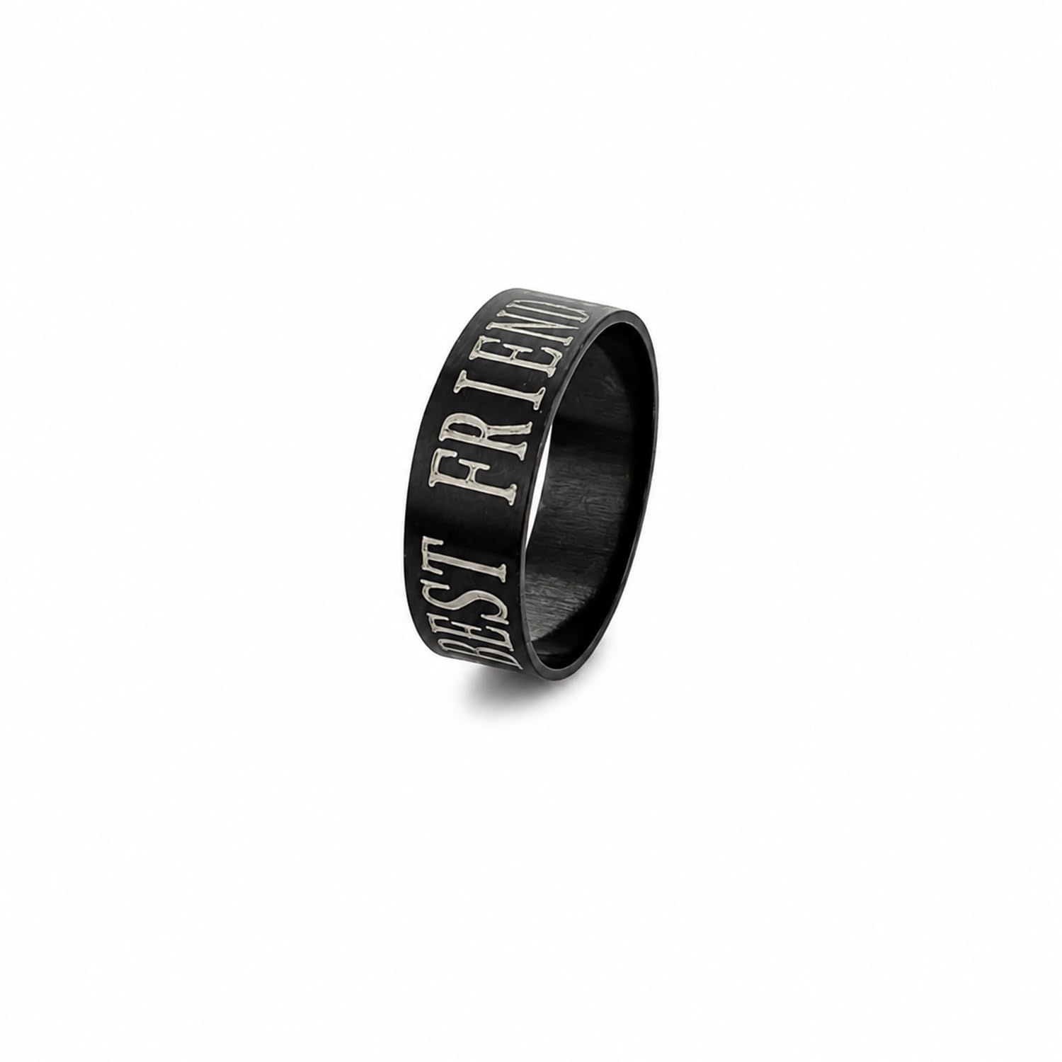 aurie Classic Good Friend Inscribed Minimal Band Ring for Men & Women | Stylish Friendship Fashion Ring | Daily & Casual Wear Jewelry - mm-picture-10