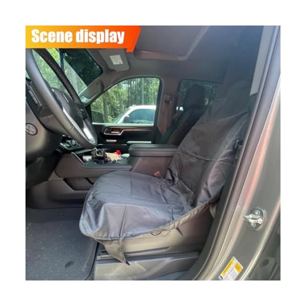 ZIMISI Waterproof Car Seat Cover, Dustproof Sweatproof Car Seat Protector, Washable Bucket Front Seat Covers, Universal Automotive Interior Accessories for Cars, SUVs, Trucks (Grey) - Image 7