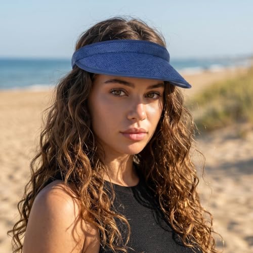 Image of 3 Pieces Clip On Visors Women Men Visor Sun Hats Hat Outdoor Sports Golf Beach Travel Tennis Cap
