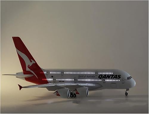 Miniatura 2 de Escala 1200 36.5CM Avión 380 A380 QANTAS Modelo de aerolínea