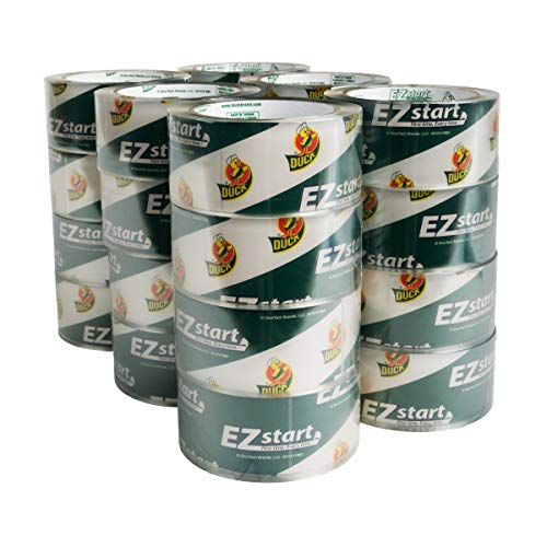 Image of Duck Brand EZ Start Packing Tape Refill, 4 Rolls, 1.88 Inch x 54.6 Yard, Clear (280068)