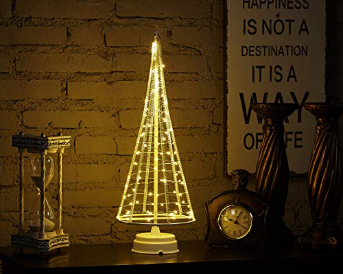 Honesty Mini Christmas Tree 17Inch 85Led , Decorative Lights For Home/Decoration/Party/Wedding, Usb Or Battery Powered, Warm White Mini Lamp, Light Tree, Inside White L #TOP10