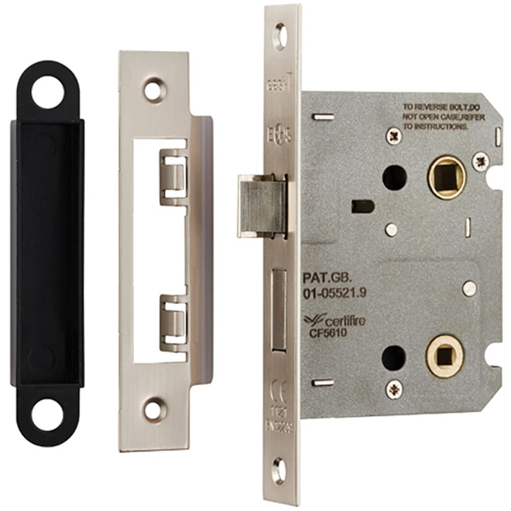 Loops Sash Lock Latch - 76mm - Satin Nickel