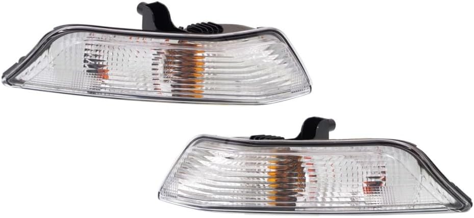 For Ford Mustang Front Signal/Corner Light 2015 2016 2017 Pair Driver and Passenger Side With Bulbs DOT Certified For FO2520191 + FO2521191