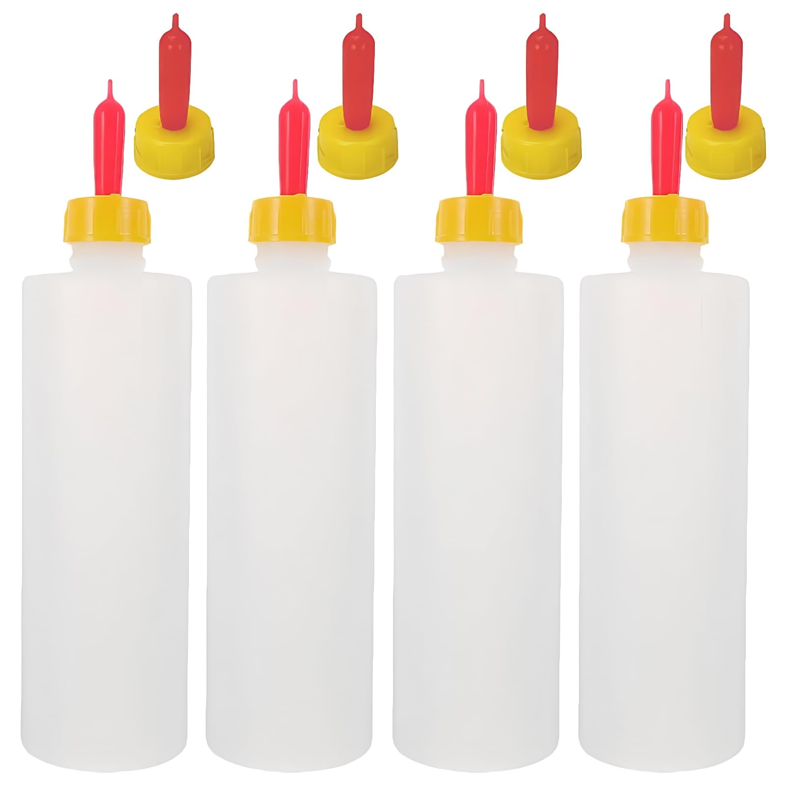 Cabilock 4 Stücke Lamm Milchflasche, 400ml Aufzuchtflasche mit 4 Milch Trinken Nippel, Stillflasche für Lämmer Ziegen und Kälber, Tierfütterung Flasche für Neugeborene Nutztiere
