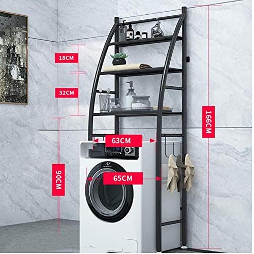 Waschmaschinenregal Bügeleisen 3-Lagen-Waschmaschinenständer Balkon Wäscheschrank Trommelwaschmaschine über dem Regal Abstellregal