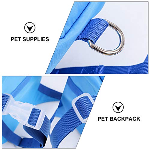 Mochila Balacoo Pet TPE impermeável de tecido de nylon para cães para viagens ao ar livre, animais d