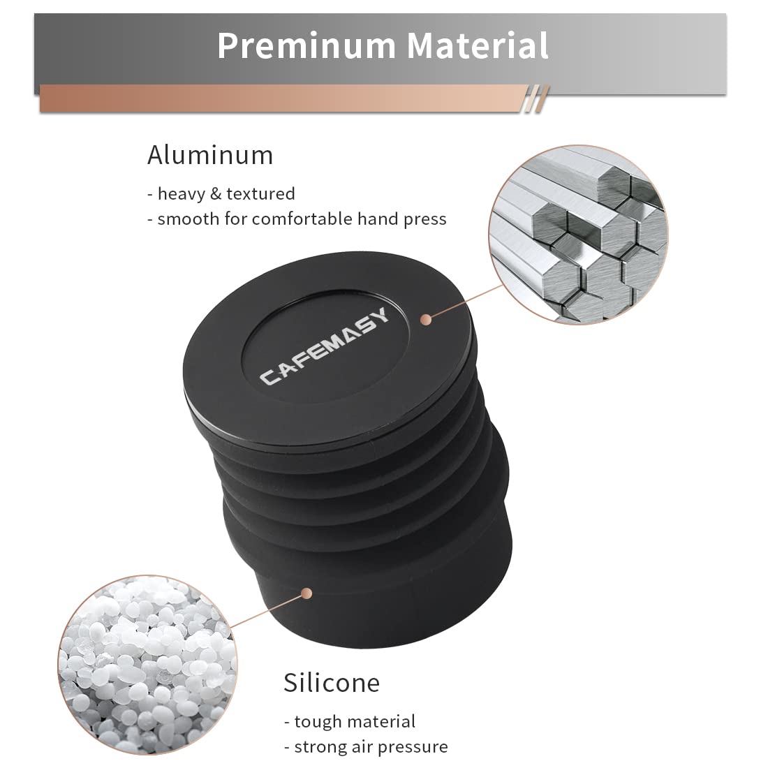 Feegow Einzeldosis-Trichter Für DF64 Kaffeemühle - Silikon Balg Mit Holzdeckel