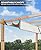 GarveeLife 10x13 Ft Outdoor Pergola with Retractable Canopy Upgraded Outdoor Aluminium Pergola, Faux Wood Grain Metal Patio Gazebo for Modern Backyard Deck for Porch, Awning, Grape Trellis, Beige