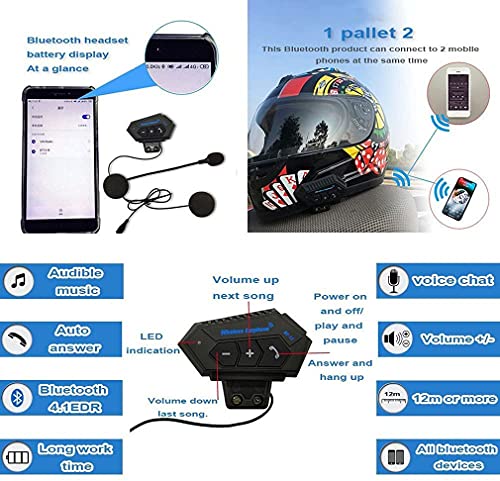 Casque de moto Bluetooth : roulez en sécurité avec intercom MP3 ECE XL - 3