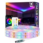 httpsmp – httpsmp 10m Ws2812 RGB+IC LED Streifen, IP68 Wasserdicht, 5V