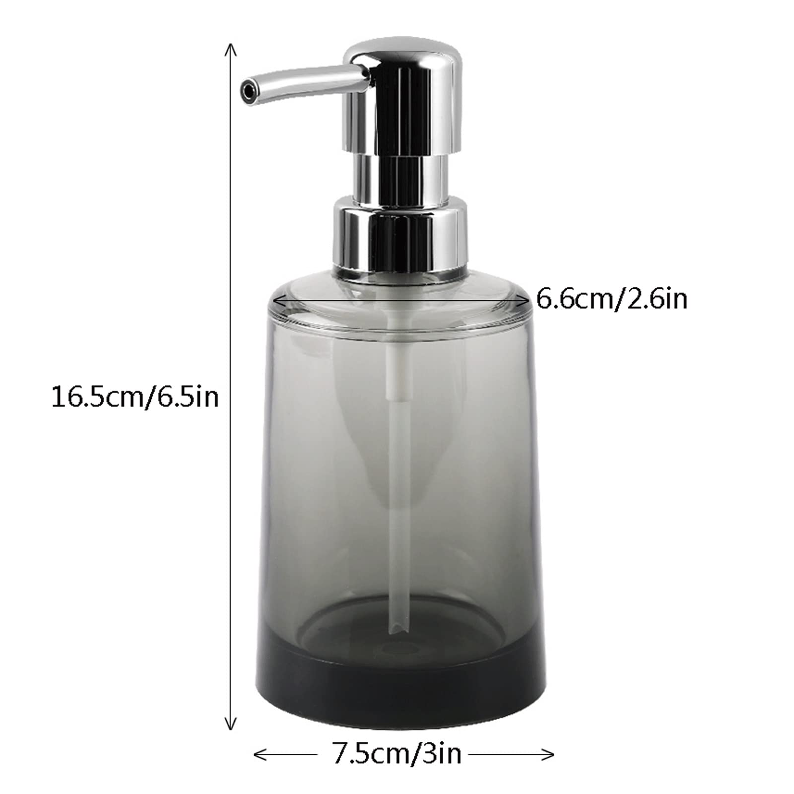 Dispenser di Sapone Liquido da Bagno da 237 ml (8,1 oz) con Pompa Manuale, Adatto per lavelli da Cucina e Dispenser da appoggio (Colore: Oro)