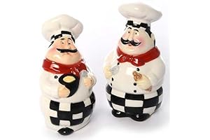 Chef Decor for Kitchen: Salt and Pepper Shaker Set