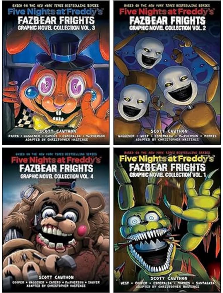 Five Nights At Freddy's Fazbear Frights Graphic Novels (1-4