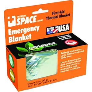 Grabber Outdoors The Space Brand Emergency Survival Blanket, Silver (Pack of 3)