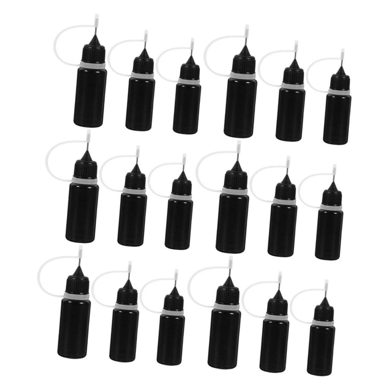 GLEAVI 90 Stk Flasche Mit Leimflasche Vorratsflasche Für Kleber Maschinenölflaschen Flasche Maschinenöl Flaschen Mit Feiner Spitze Kleber Flaschen Rostfreier Stahl Black