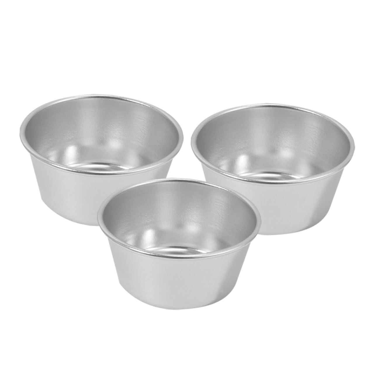 3piezas Moldes Prácticos Para Hornear Tartas y Pasteles Inoxidable No Deforma No Rayan y Antiadherentes