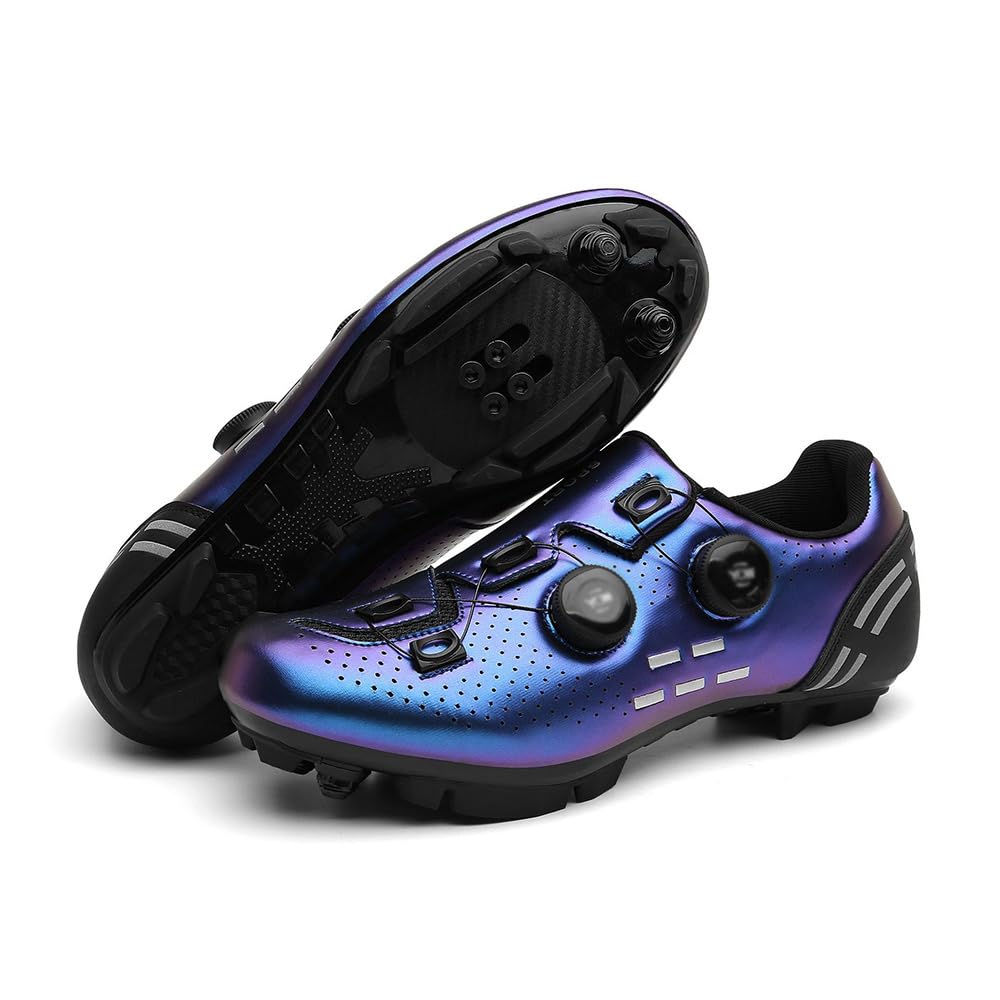 ENEN Scarpe MTB Uomo, Scarpe da Ciclismo Uomo, Scarpe Spinning Donna, Scarpe MTB SPD, Scarpe Mountain Bike Compatibili con Pedali SPD 2 Bulloni con Tacchette, Scarpe Bici, Vari Colori Disponibili