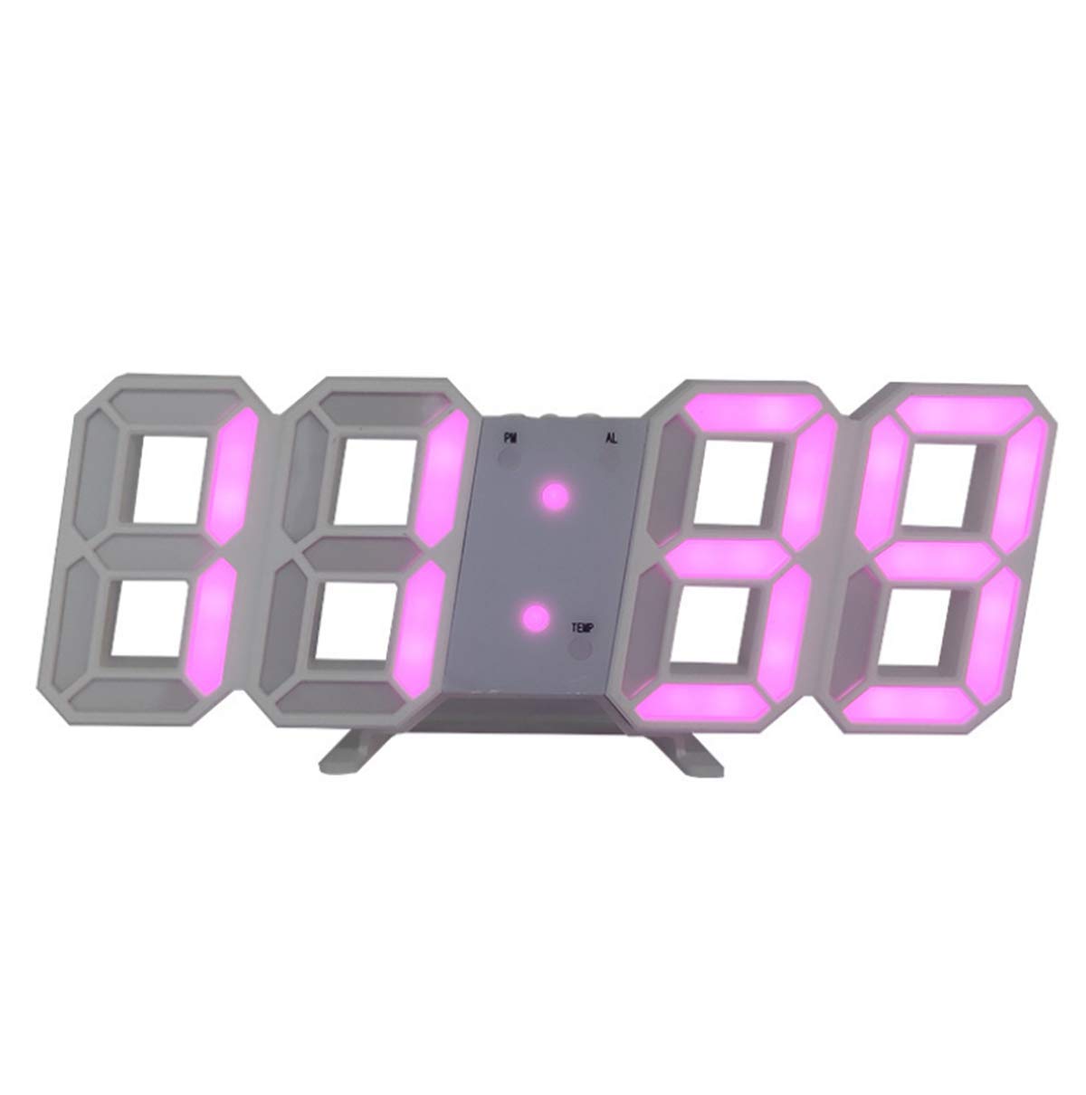 Amazon.co.jp: ILuvic LED 壁掛け デジタル時計 電子3D 立体 wall