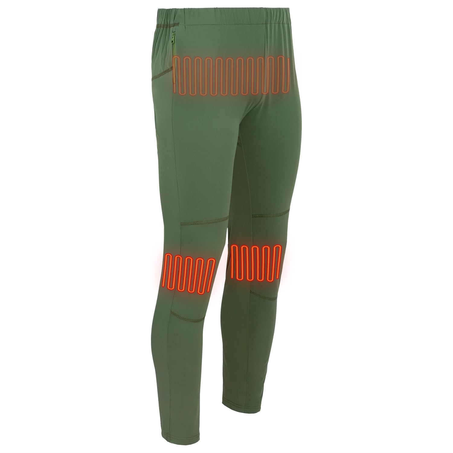 GP1 Pantalones Térmicos con Piernas Largas Batería Calentados, Tamaños S-XL