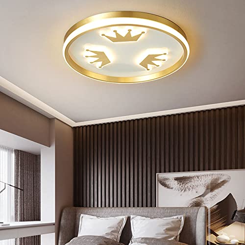 Plafonnier LED doré compact de 1,8 pouces pour plafond bas - 3