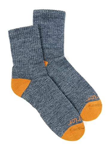 Image of Warrior Alpaca Socks - Comfort Cushioned Retro Solid Quarter Crew for Adults - Unisex