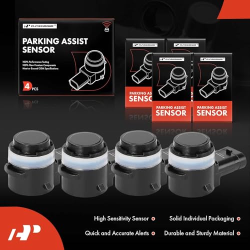 Image of A-Premium Parking Assist Sensor Compatible with Ram & Jeep | Backup Sensor for 1500 2019-2022, 2500, 3500, 2019-2023, 4500, 5500, 2018-2022, Wrangler, Gladiator, 2020-2023, 4-Pack