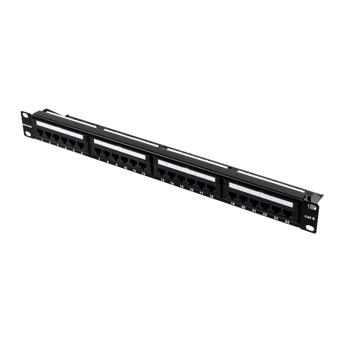Aiten Data Patch Panel, Pannello di Patch, 1U 24 Porte Cat 6 UTP Armadio Rack
