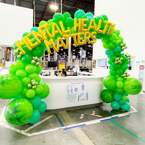 Image of Voircoloria Green Balloons, 66pack 12inch Green Latex Party Balloons for Graduation, St. Patrick's Day, Wedding, Birthday, Christmas, Baby Shower, Anniversary Party Decorations
