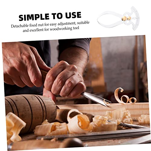 MAGICLULU Calibrador de brechas de acero inoxidable, portátil para medición de diámetros interiores y exteriores, herramienta de medición de grosor desmontable para proyectos de bricolaje miniatura 4